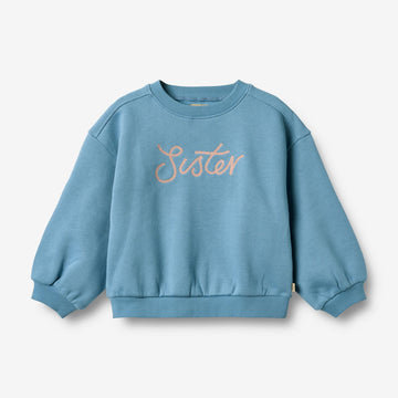 Wheat Main Sweatshirt L/S embroidery Eliza Sweatshirt 9575 winter blue