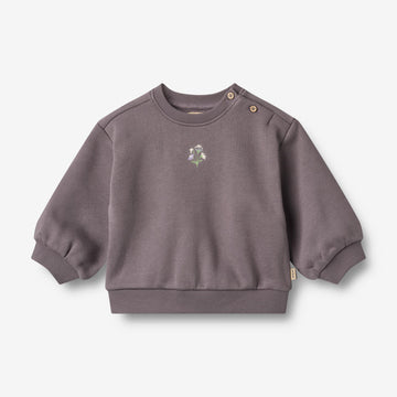 Wheat Main Sweatshirt L/S embroidery Eliza Sweatshirt 1035 purple stone