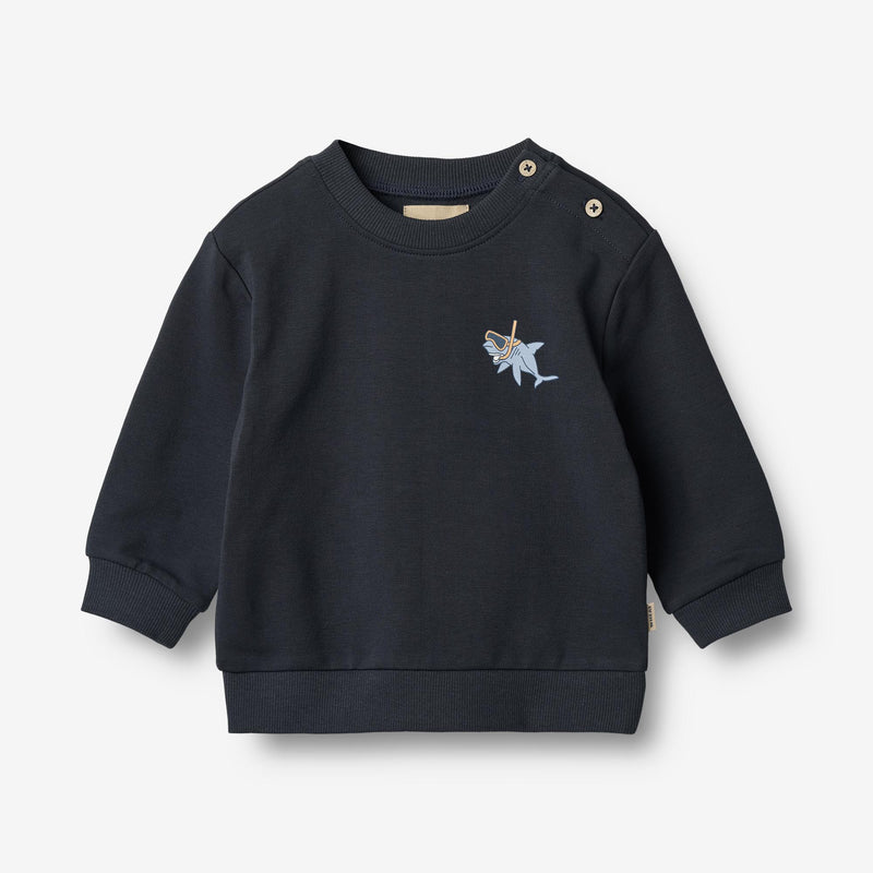 Wheat Main Sweatshirt Søren Sweatshirt 1432 navy