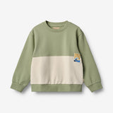 Wheat Main Sweatshirt Steff Sweatshirt 1145 green tea