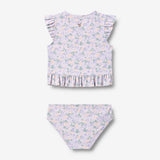 Wheat Main Swim Set 2-piece Alma Set 9605 purple light petunias