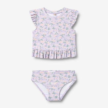 Wheat Main Swim Set 2-piece Alma Set 9605 purple light petunias