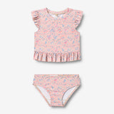 Wheat Main Swim Set 2-piece Alma Set 9650 pink heart flowers