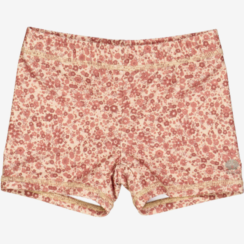 Wheat Swim Shorts Niki Swimwear 2073 red flower meadow