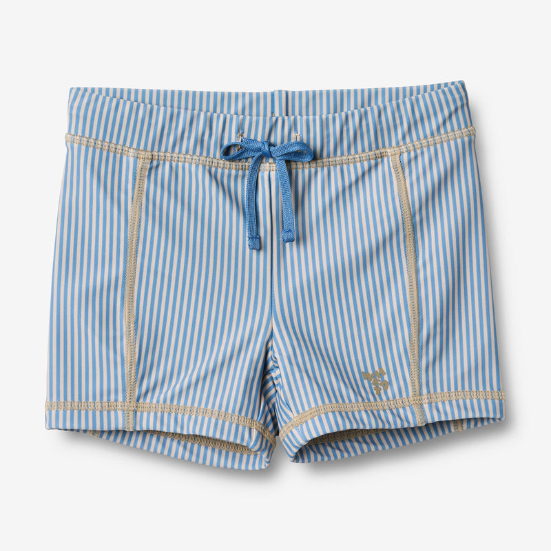 Wheat Main Swim Shorts Ulrik Swimwear 9580 blue swim stripe