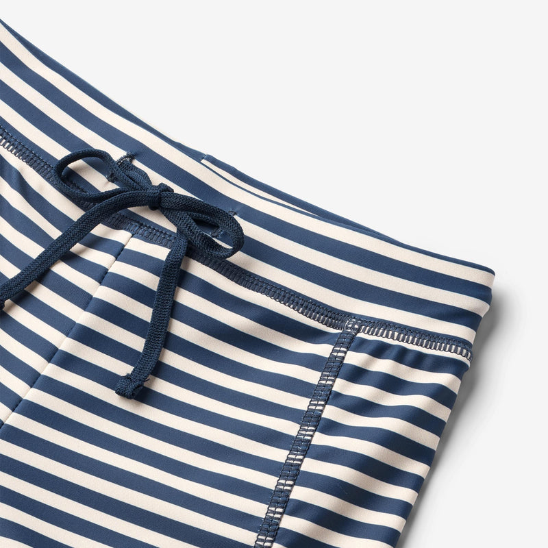 Wheat Main Swim Shorts Ulrik Swimwear 1325 indigo stripe