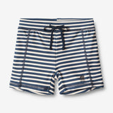Wheat Main Swim Shorts Ulrik Swimwear 1325 indigo stripe