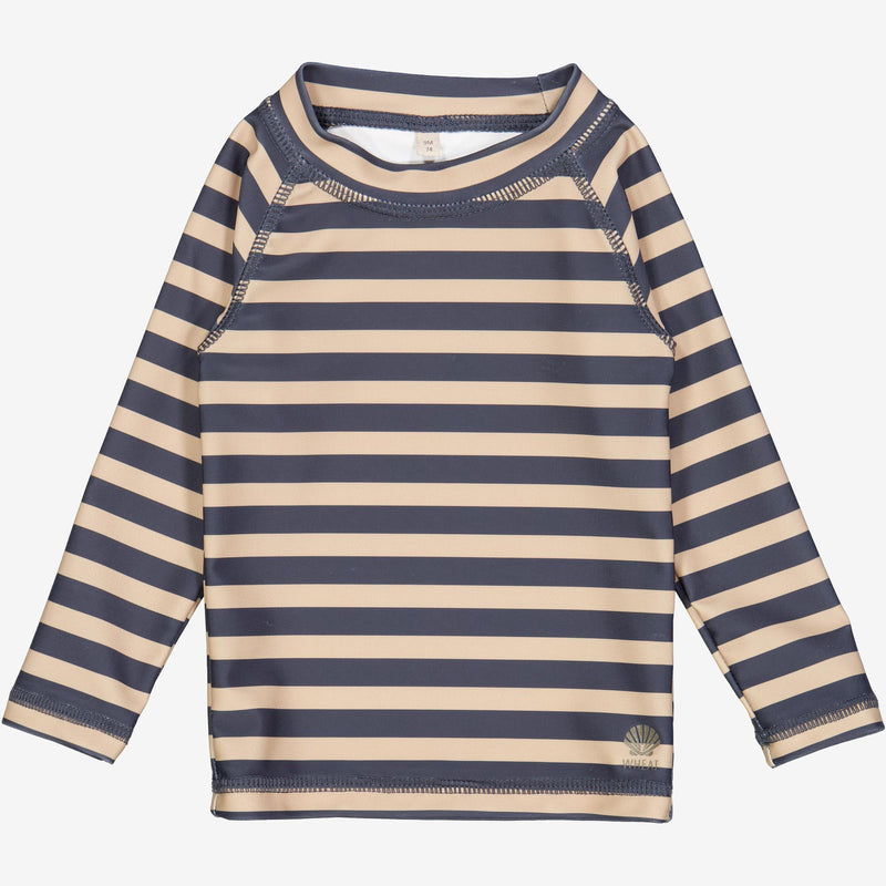 Wheat Main Swim T-Shirt Dilan | Baby Swimwear 1073 ink stripe