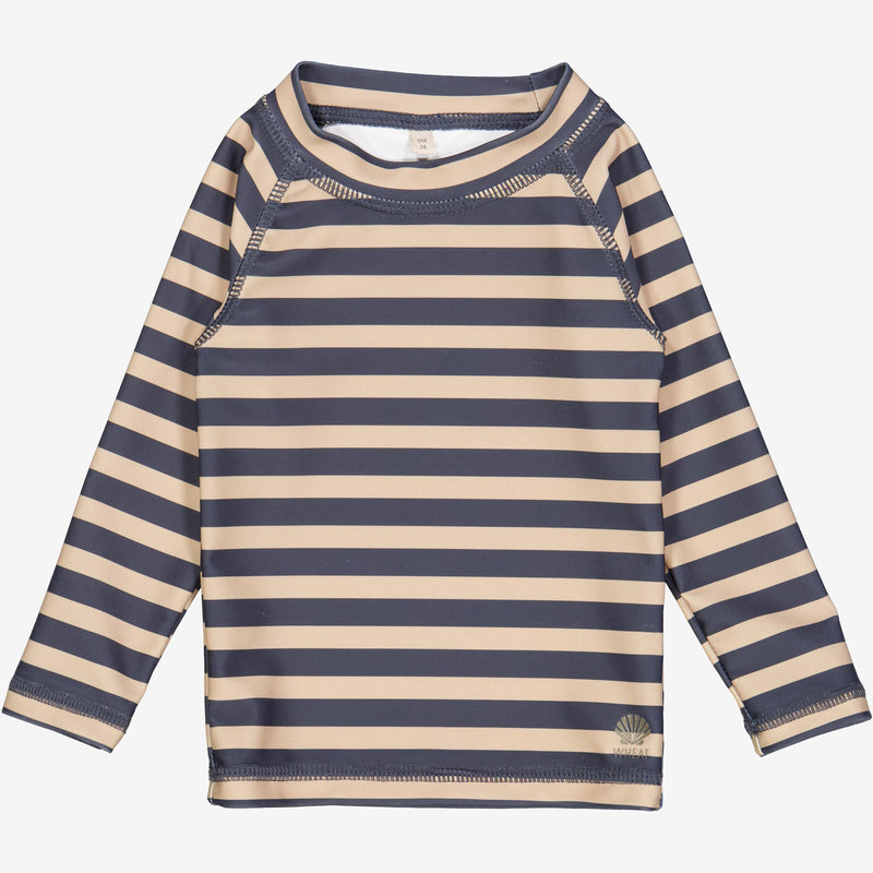 Wheat Swim T-Shirt Dilan | Baby Swimwear 1073 ink stripe