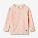 Wheat Main Swim T-shirt L/S Dilan T-Shirt 9450 powder checked flowers