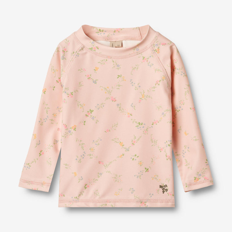 Wheat Main Swim T-shirt L/S Dilan T-Shirt 9450 powder checked flowers