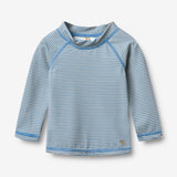 Wheat Main Swim T-shirt L/S Dilan T-Shirt 9580 blue swim stripe