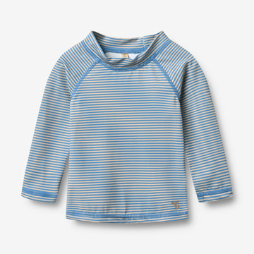 Wheat Main Swim T-shirt L/S Dilan T-Shirt 9580 blue swim stripe