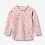 Wheat Main Swim T-shirt L/S Dilan T-Shirt 9650 pink heart flowers