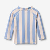 Wheat Main Swim T-shirt L/S Dilan T-Shirt 9732 bold blue stripe
