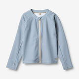 Wheat Main Swim T-shirt L/S Zip Ada T-Shirt 9580 blue swim stripe