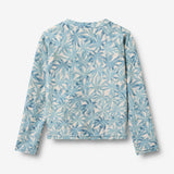 Wheat Main Swim T-shirt L/S Zip Ada T-Shirt 9635 blue palm