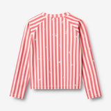 Wheat Main Swim T-shirt L/S Zip Ada T-Shirt 9657 red stripe flowers