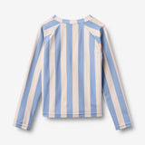Wheat Main Swim T-shirt L/S Zip Ada T-Shirt 9732 bold blue stripe