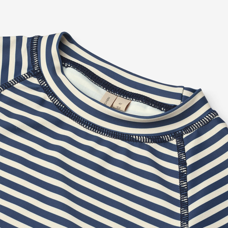 Wheat Main Swim T-shirt S/S Jackie T-Shirt 1048 blue stripe