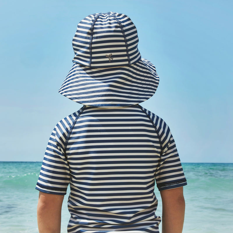 Wheat Main Swim T-shirt S/S Jackie T-Shirt 1048 blue stripe