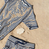 Wheat Main Swim T-shirt S/S Jackie T-Shirt 1048 blue stripe