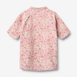 Wheat Main Swim T-shirt S/S Jackie T-Shirt 2526 powder flowers and seashells
