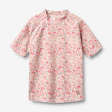 Wheat Main Swim T-shirt S/S Jackie T-Shirt 2526 powder flowers and seashells