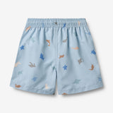Wheat Main Swim Trunk Hansi Swimwear 1235 soft blue sea life