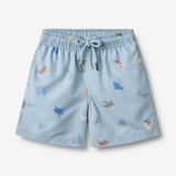 Wheat Main Swim Trunk Hansi Swimwear 1235 soft blue sea life