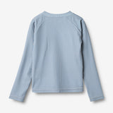 Wheat Main Swim t-shirt L/S zip Ada Swimwear 9580 blue swim stripe