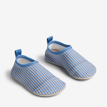 Wheat Footwear Swimshoe Dolphin Swimwear 9580 blue swim stripe