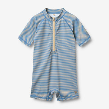 Wheat Main Swimsuit S/S Cas Swimsuit 9580 blue swim stripe