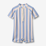 Wheat Main Swimsuit S/S Cas Swimsuit 9732 bold blue stripe