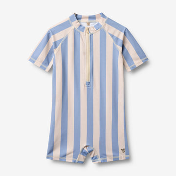 Wheat Main Swimsuit S/S Cas Swimsuit 9732 bold blue stripe