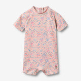 Wheat Main Swimsuit S/S Cas Swimsuit 9650 pink heart flowers