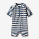 Wheat Main Swimsuit S/S Cas Swimwear 1325 indigo stripe