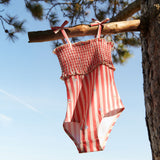 Wheat Main Swimsuit Selma Swimsuit 9657 red stripe flowers
