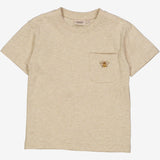 Wheat T-Shirt Bee Embroidery Jersey Tops and T-Shirts 9109 buttermilk melange