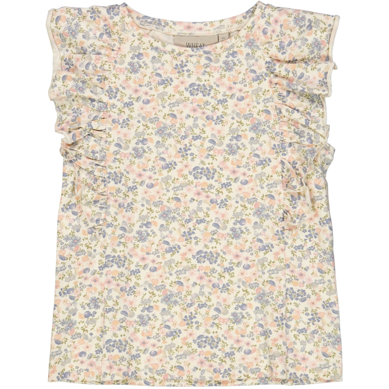 Wheat T-Shirt Dahlia Jersey Tops and T-Shirts 9054 flowers and seashells