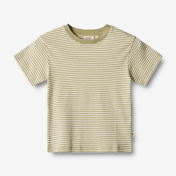 Wheat Main T-Shirt Fabian Jersey Tops and T-Shirts 4126 sage green stripe