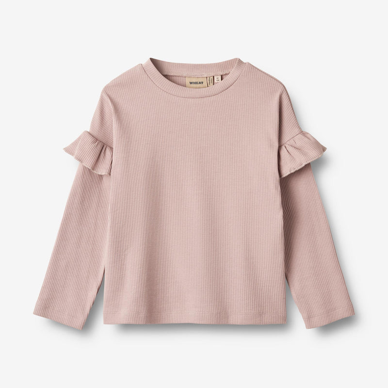 Wheat Main T-Shirt L/S Belinda Jersey Tops and T-Shirts 1135 dry rose