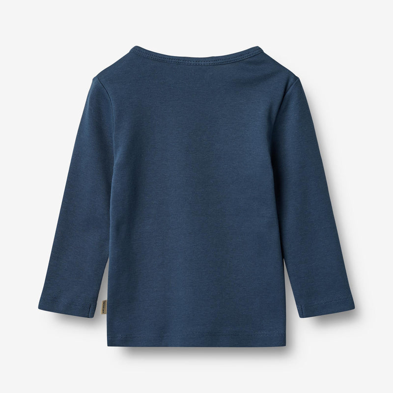 Wheat Main T-Shirt L/S Benjamin Jersey Tops and T-Shirts 1042 blue waves