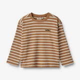 Wheat Main T-Shirt L/S Dallas Jersey Tops and T-Shirts 5078 caramel stripe
