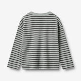 Wheat Main T-Shirt L/S Dallas Jersey Tops and T-Shirts 1396 soft blue stripe