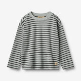 Wheat Main T-Shirt L/S Dallas Jersey Tops and T-Shirts 1396 soft blue stripe