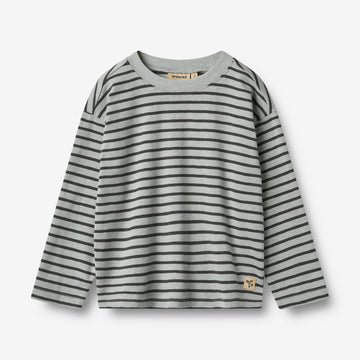 Wheat Main T-Shirt L/S Dallas Jersey Tops and T-Shirts 1396 soft blue stripe