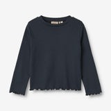 Wheat Main T-Shirt L/S Else Jersey Tops and T-Shirts 1432 navy