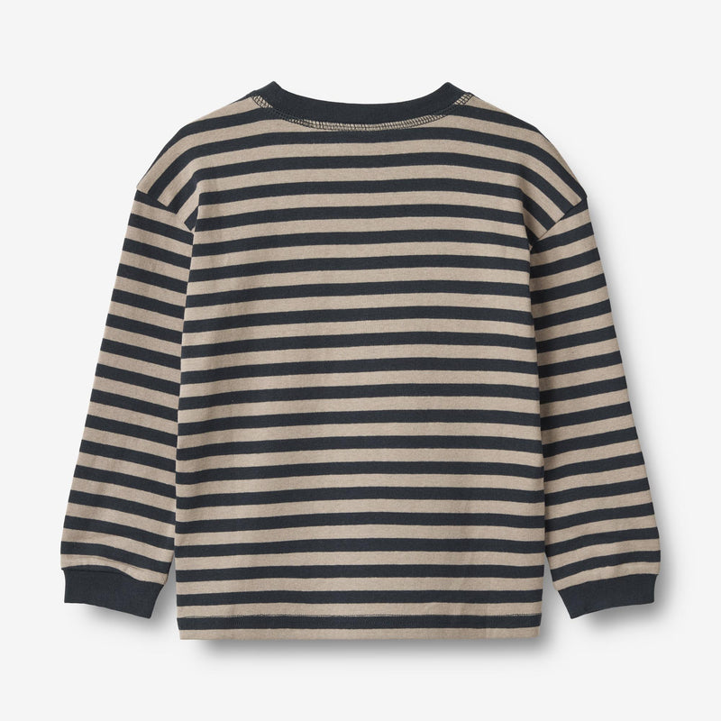 Wheat Main T-Shirt L/S Frans Jersey Tops and T-Shirts 1433 navy stripe