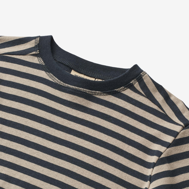 Wheat Main T-Shirt L/S Frans Jersey Tops and T-Shirts 1433 navy stripe
